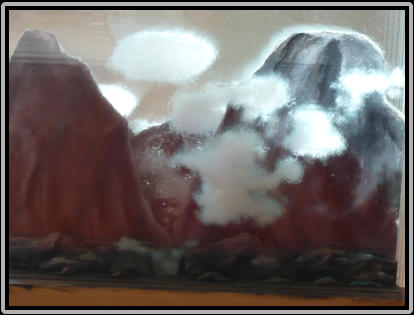 Landscape 35,0cm x 14,0cm x 22,0cm Acrylic on glas