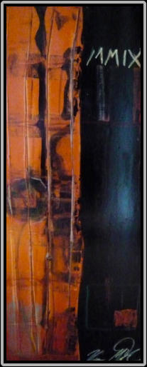 MMIX   30 cm x 70 cm, oil/laque on canvas