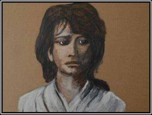 CAMILLE CLAUDEL   40 cm x 60 cm, oil on paper