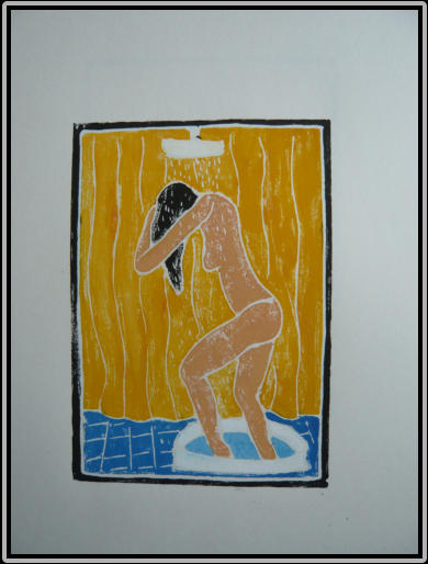 Title: The shower           21,0 cm x 15,0 cm   2018 